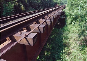 くま川鉄道第二高柱川橋梁