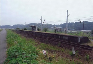 くま川鉄道木上駅待合所及びプラットホーム