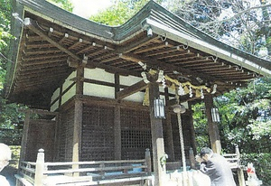 向日神社末社勝山稲荷神社拝殿