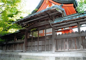 蟻通神社後門及び東西透塀