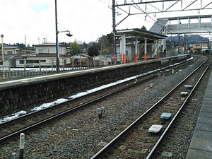 東武鉄道大谷向駅上りプラットホーム