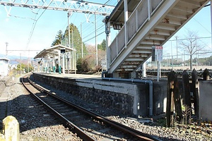 東武鉄道大桑駅プラットホーム