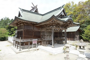 蚊屋島神社幣殿及び拝殿