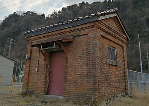 えちごトキめき鉄道市振駅ランプ小屋